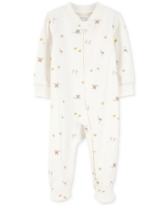 Carter's - Baby Cotton Mini Bird-Print Sleep & Play Pajamas