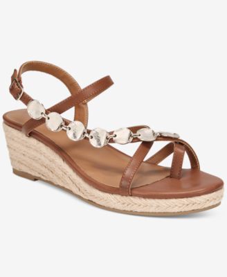 Style & Co - Women's Vernn Embellished Wedge Sandals,