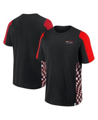 Formula 1 - Men's Black Tempo Halftone Grid Panel T-Shirt