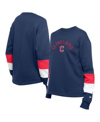 New Era - Women's Navy Cleveland Guardians Game Day Color Pullover Sweatshirt