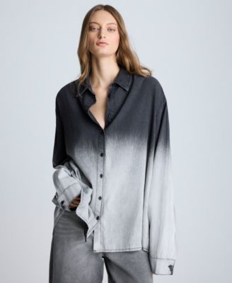 Kenneth Cole - Women's Chambray Ombr&eacute; Tunic Shirt