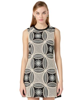 English Factory - Women's Crochet Lace Sleeveless Mini Dress
