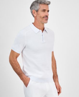 Michael Kors - Men's Pointelle Stripe Polo Shirt