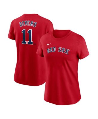 Nike - Women's Red Boston Red Sox Fuse Name Number T-Shirt
