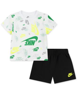 Nike - Toddler Printed T-Shirt & Lightweight French Terry Shorts, 2 Piece Set