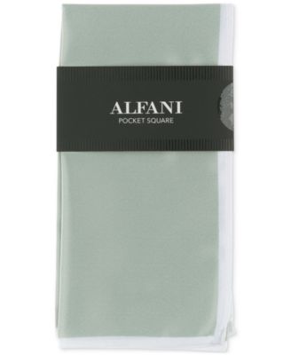 Alfani - Men's Twill Border Pocket Square