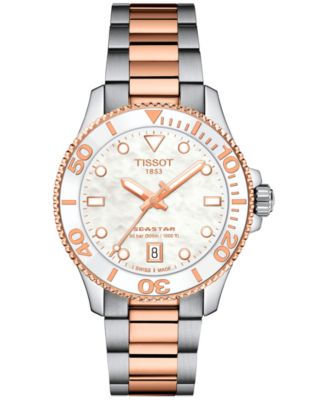 Tissot - Women's Swiss Seastar 1000 Two-Tone Stainless Steel Bracelet Watch 36mm