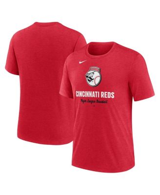 Nike - Men's Heather Red Cincinnati Reds Logo Tri-Blend T-shirt