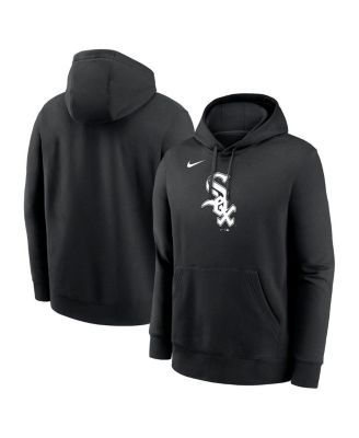 Nike - Men's Black Chicago White Sox Logo Club Fleece Pullover Hoodie
