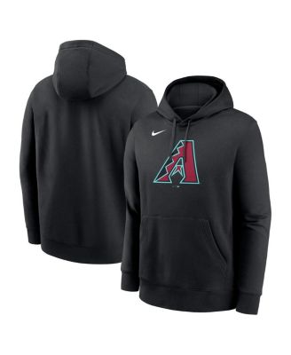 Nike - Men's Black Arizona Diamondbacks Logo Club Fleece Pullover Hoodie