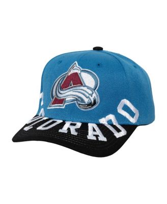 Mitchell & Ness - Men's Blue/Black Colorado Avalanche Underarch Two-Tone Pro Crown Snapback Hat