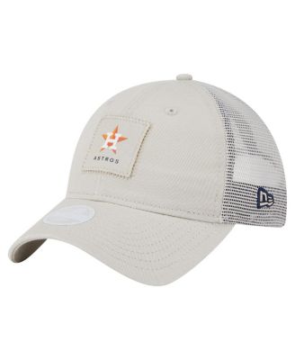 New Era - Women's Light Beige Houston Astros Square Stitch 9TWENTY Adjustable Hat