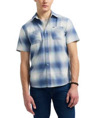 Buffalo David Bitton - Men's Sagrino Short Sleeve Plaid Button-Front Shirt