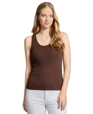 Jones New York - Petite Sleeveless Scoop-Neck Tank Top