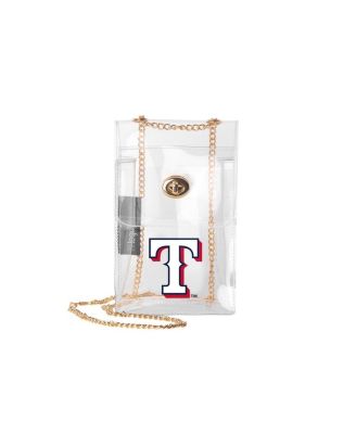 Logo Brands - Texas Rangers Clear Essential Crossbody Purse