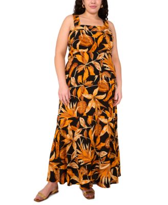 Vince Camuto - Plus Size Square-Neck Sleeveless Maxi Dress