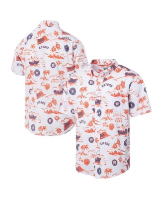 Reyn Spooner - Men's White Houston Astros Kekai Performance Button-Up Top