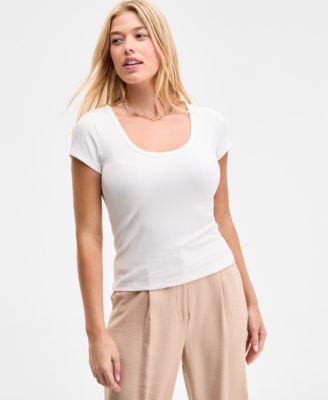 On 34th - Women's Ribbed Scoop-Neck Tee