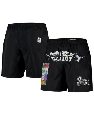 Freeze Max - Men's The Joker Black Batman Comics Arkham Asylum Shorts