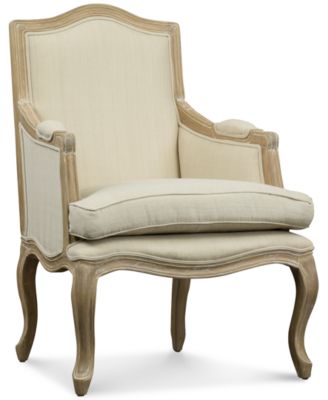 Furniture - Baxton Studio Kempler Wood Traditional French Accent Chair, Direct Ship