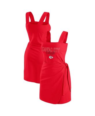 WEAR by Erin Andrews - Women's Red Kansas City Chiefs Wrap Dress
