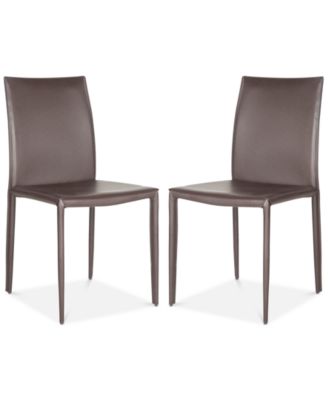 Safavieh - Nolyn Set of 2 Dining Chairs, Quick Ship