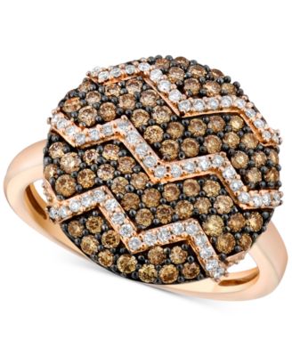 Le Vian - Diamond Zigzag Ring (9/10 ct. t.w.) in 14k Rose Gold
