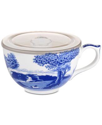 Spode - Blue Italian Jumbo Cup with Lid