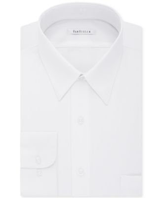 Van Heusen - Men's Tall Classic/Regular Fit Wrinkle Free Poplin Solid Dress Shirt