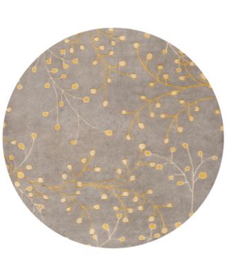 Livabliss - Athena ATH-5060 Taupe 4' Round Area Rug