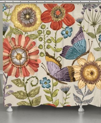 Laural Home - Boho Butterfly Shower Curtain