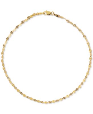 Macy's - Textured Disc Ankle Bracelet