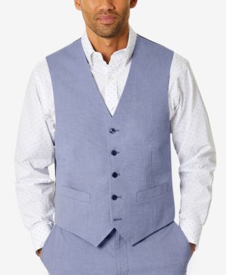 Tommy Hilfiger - Men's Modern-Fit TH Flex Stretch Chambray Suit Separate Vest