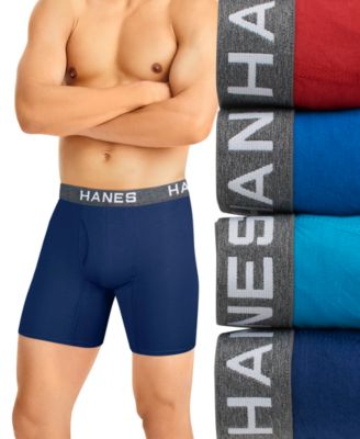 Hanes - Men's Ultimate&reg; ComfortFlex Fit&reg; 4-Pk. Moisture-Wicking Mesh Boxer Briefs