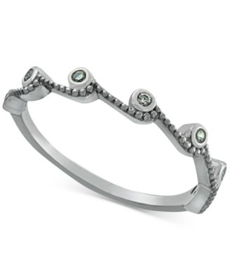 Giani Bernini - Cubic Zirconia Wavy Statement Ring in Sterling Silver