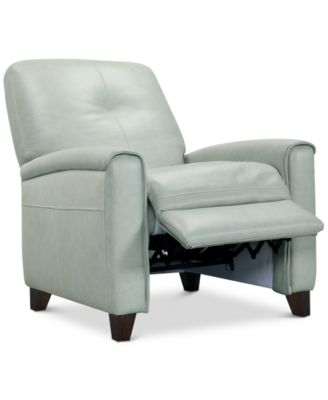 Furniture - Ashlinn Pastel Leather Pushback Recliner