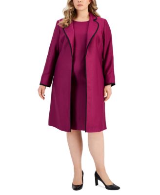 Le Suit - Plus Size Jacquard Sheath Dress Suit