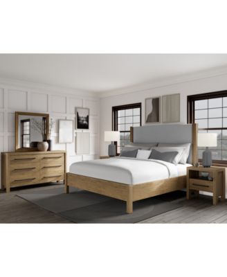 Furniture - Davie Queen 3-Pc. Set (Upholstered Bed, Dresser & 1-Drawer Nightstand)