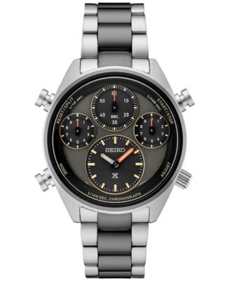 Seiko - Men's Chronograph Prospex Speedtimer Two-Tone Stainless Steel Bracelet Watch 44mm