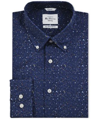 Ben Sherman - Men's Slim-Fit Textured Shirt