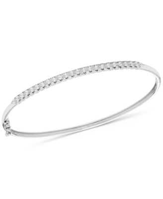 Macy's - Diamond Bangle Bracelet (1 ct. tw.) in 14k White Gold