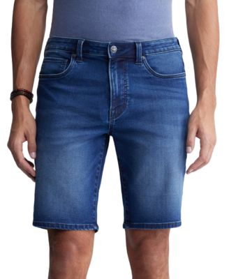 Buffalo David Bitton - Men's Dean Relaxed-Straight Fit Stretch Fleece Denim Shorts