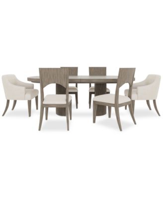 Furniture - Frandlyn 7pc Dining Set (Rectangular Table + 4 Side Chairs + 2 Host Chairs)