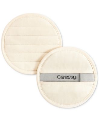 Caraway - 2-Pc. Cotton Solid-Color Round Potholder Set