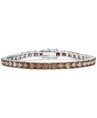 Le Vian - Chocolate Ombr&eacute; Diamond Tennis Bracelet (12-5/8 ct. t.w.) in 14k White Gold