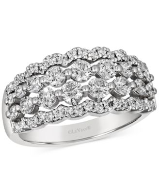 Le Vian - Vanilla Diamond Openwork Multirow Ring (1-1/4 ct. t.w.) in Platinum
