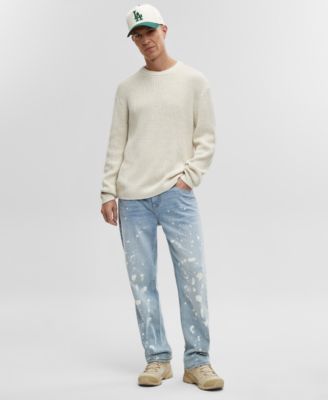 Mode of One - Men's Long-Sleeve Relaxed Crewneck Sweater