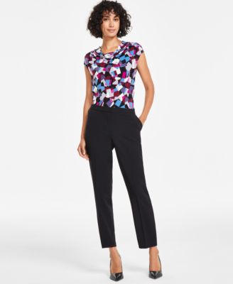 Kasper - Slim Straight-Leg Pants