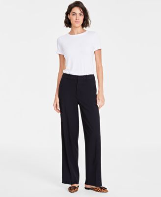 On 34th - Women's Plaid-Print Wide-Leg Trousers