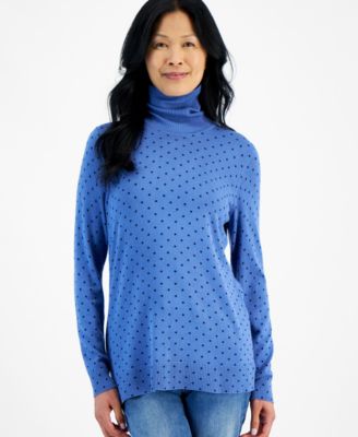 Style & Co - Women's Major Dot Core Turtleneck Sweater